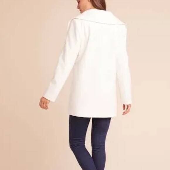 Jack By Bb Dakota Jackets & Coats White Mid Calf Lighter Weight Jacket Size L - Picture 3 of 16